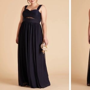 Birdy Grey Elyse Style 1X Bridesmaid Dress in Navy